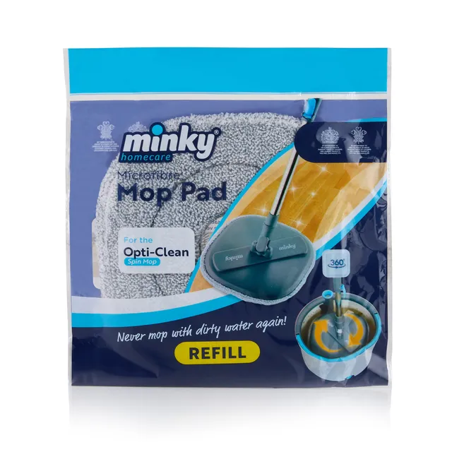 minky-opti-clean-spin-mop-pad-100-microfibre-replacement-pad image 1