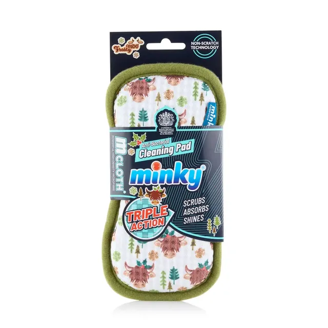 minky-mcloth-frosty-moo-anti-bacterial-cleaning-pad-limited-edition image 1