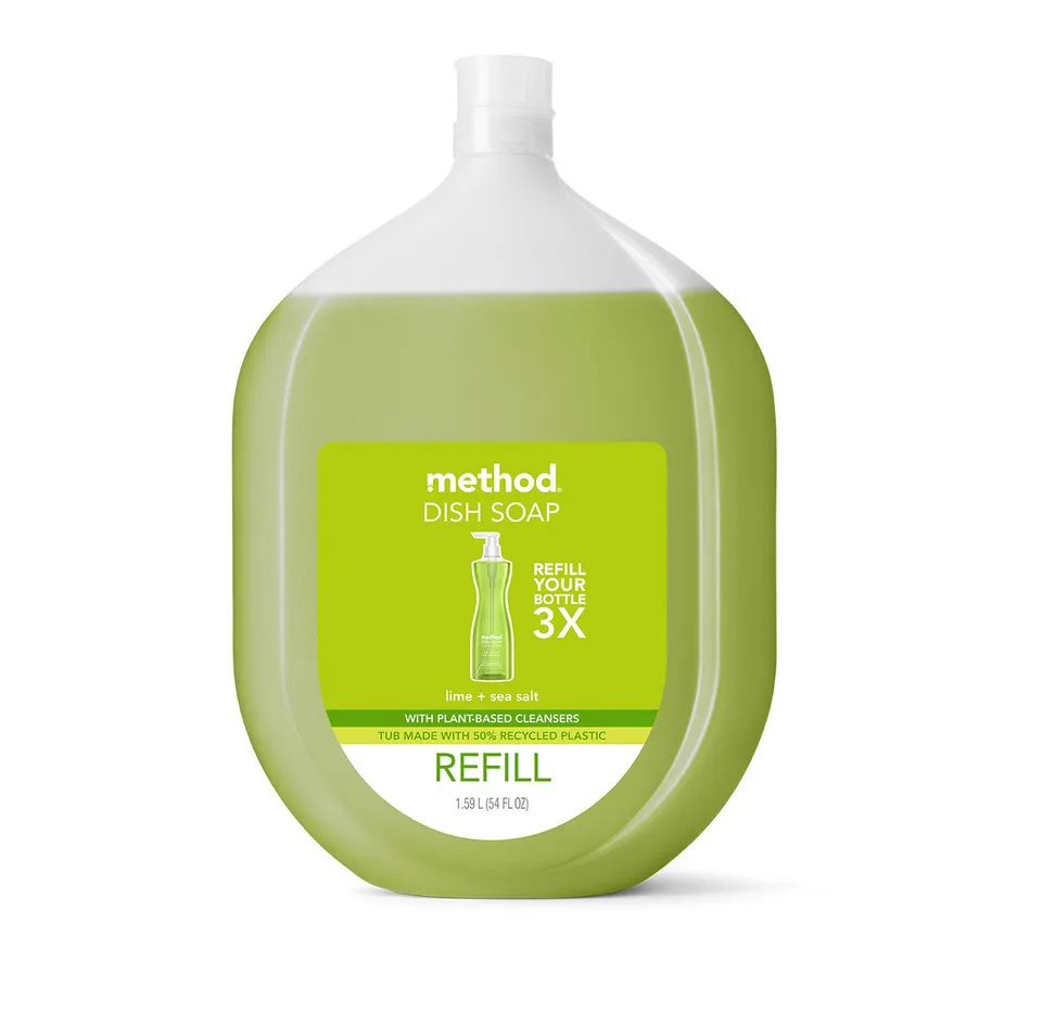 method-dish-soap-refill-lime-sea-salt-54-fl-oz-3x-concentrate image 1