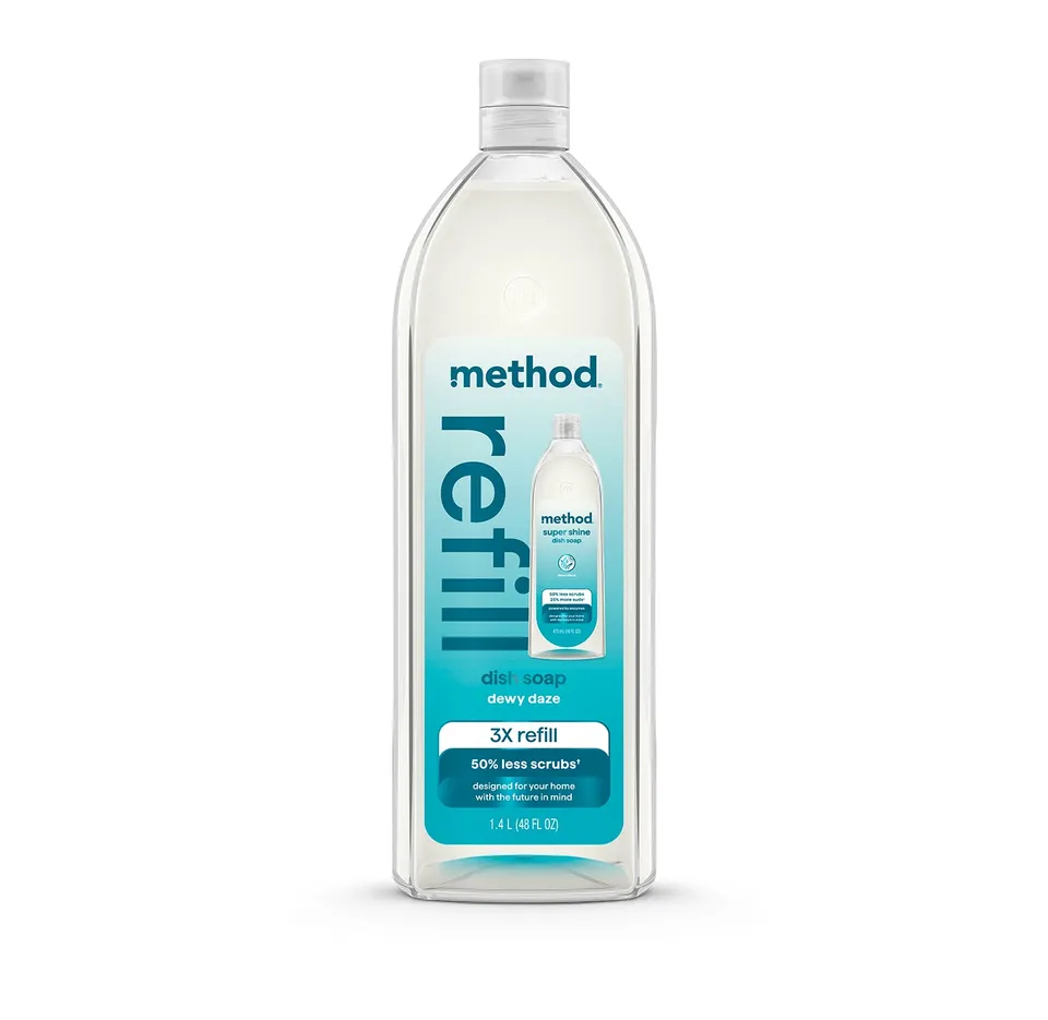 method-super-shine-liquid-dish-soap-refill-dewy-daze-48-fl-oz image 1