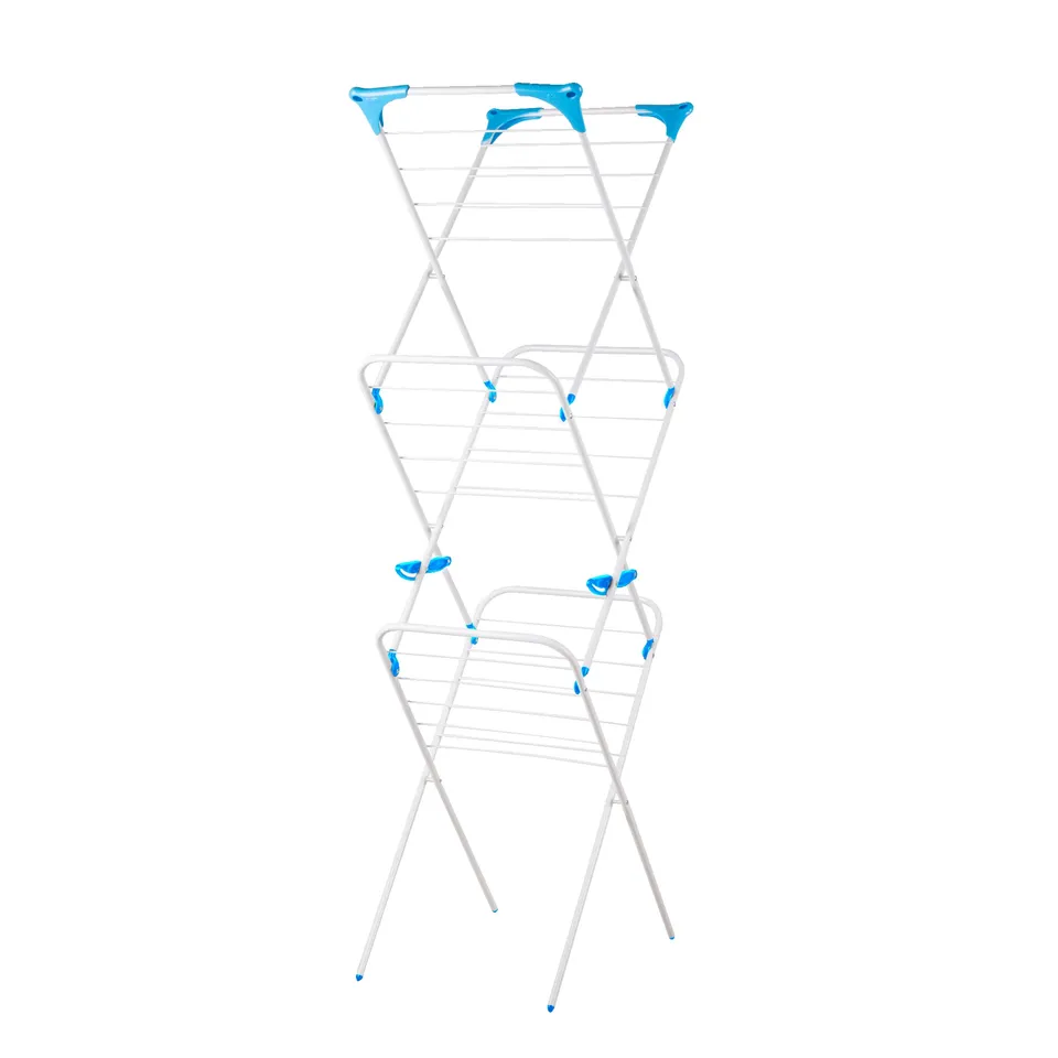 minky-slimline-clothes-airer-3-tier-fits-bath-shower-10m-drying-space image 1