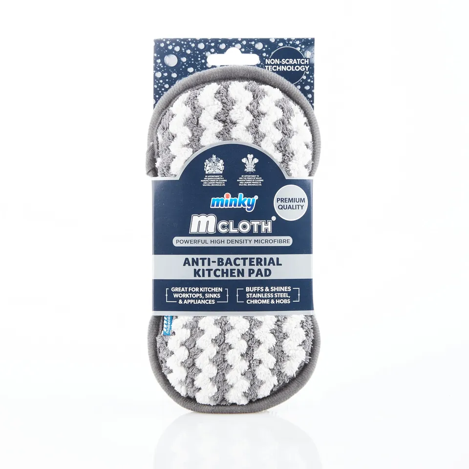 minky-mcloth-anti-bacterial-kitchen-pad-dual-sided-microfibre-cleaning-pad image 1