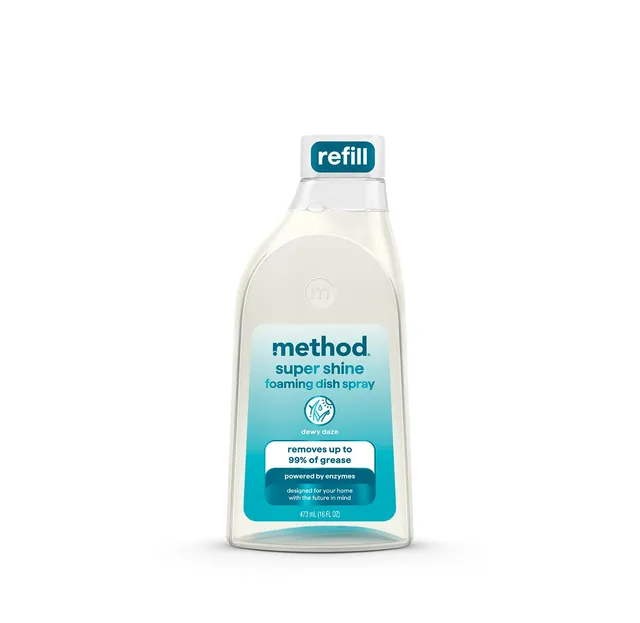 method-super-shine-foaming-dish-spray-refill-dewy-daze-16-fl-oz image 1