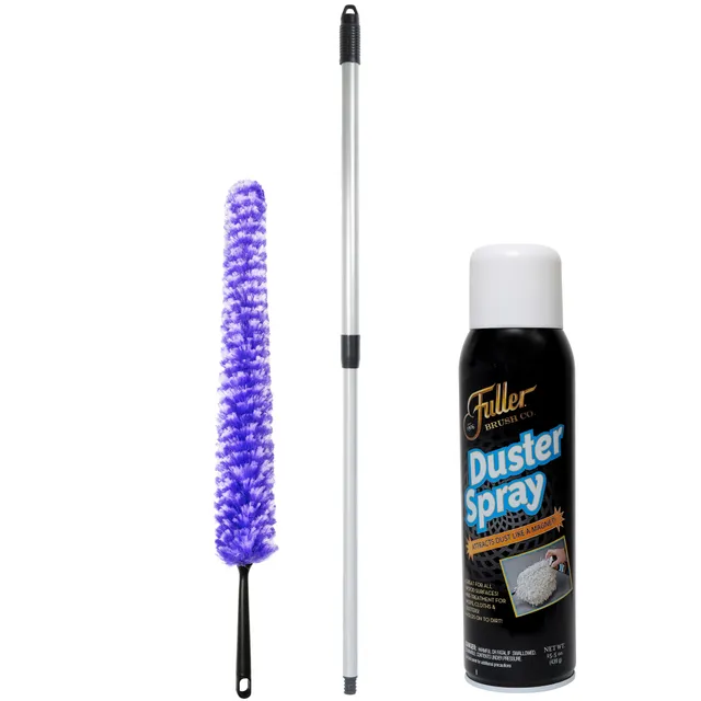 fuller-brush-furry-wand-duster-with-adjustable-handle-duster-spray-reusable-micr image 1