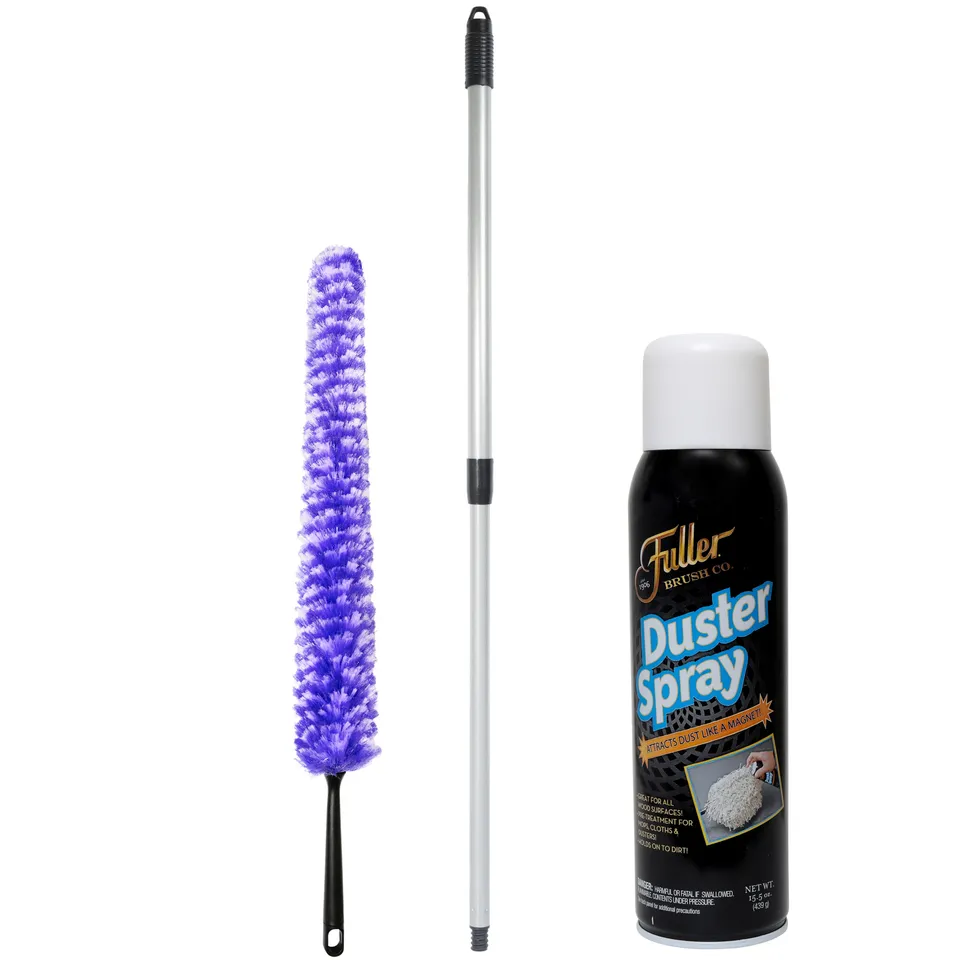 fuller-brush-furry-wand-duster-with-adjustable-handle-duster-spray-reusable-micr image 1