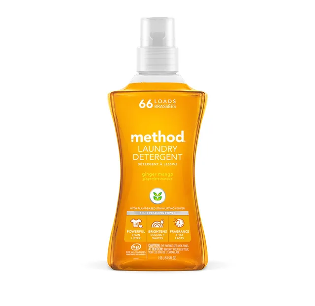 method-laundry-detergent-ginger-mango-53-5-fl-oz-4x-concentrated image 1
