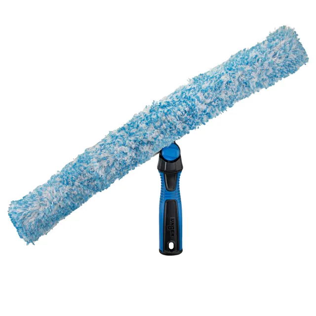 unger-professional-connect-clean-18-inch-swivel-window-scrubber-with-microfiber- image 1