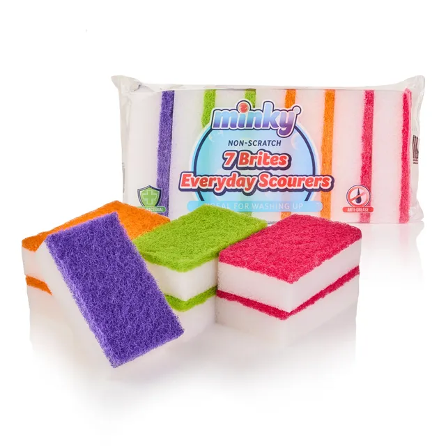 minky-brites-everyday-scourers-7-pack-non-scratch-colour-coded image 1