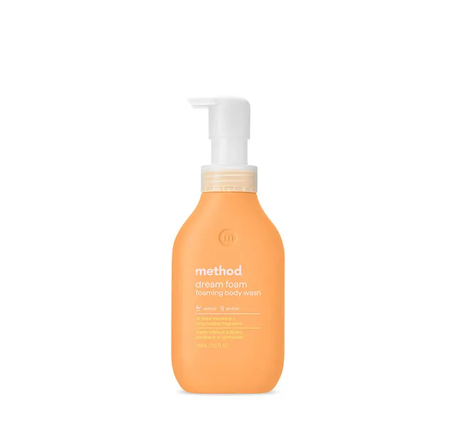 method-dream-foam-foaming-body-wash-vetiver-amber-13-5-fl-oz-self-foaming image 1