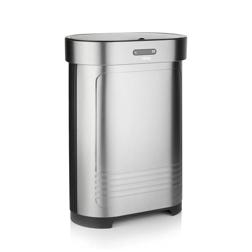 minky-55l-stainless-steel-sensor-bin-with-liners image 1