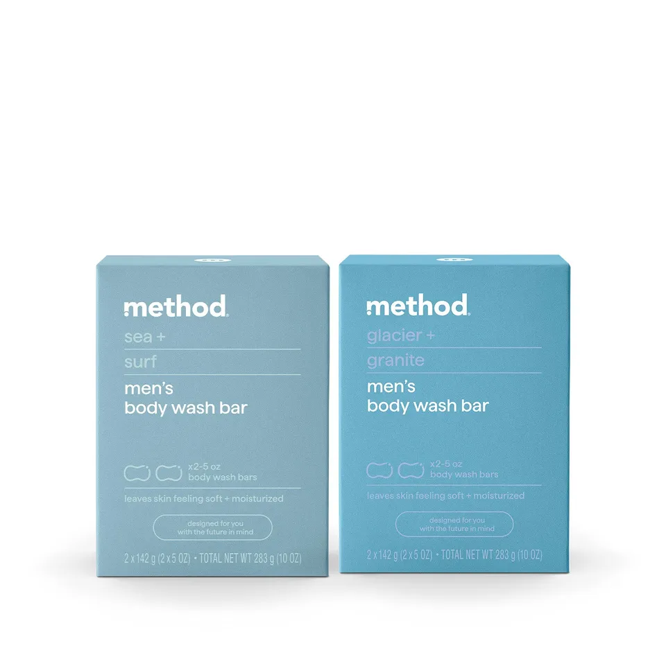 method-men-bar-soap-variety-duo-4-bars-sea-surf-glacier-granite image 1