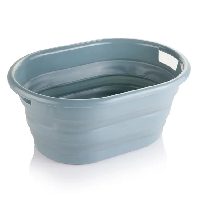 minky-collapsible-washing-basket-24l-space-saving-laundry-basket image 1