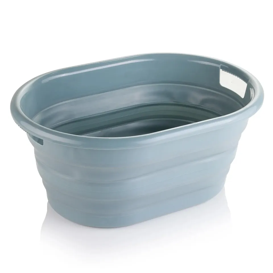 minky-collapsible-washing-basket-24l-space-saving-laundry-basket image 1
