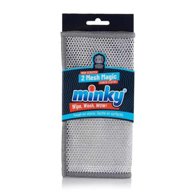 minky-mesh-magic-power-cloths-5-pack-scratch-free-kitchen-scourers image 1