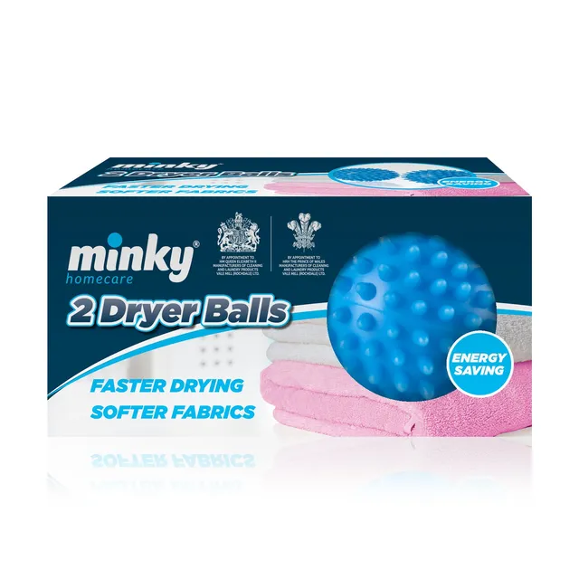 minky-tumble-dryer-balls-2-pack-reusable-fabric-softener-alternative-cut-drying- image 1