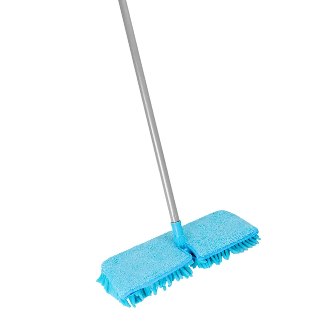 fuller-brush-double-sided-microfiber-flip-mop-with-telescopic-handle-teal image 1