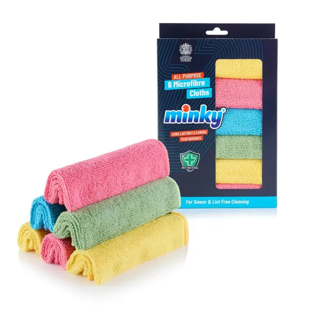 minky-all-purpose-microfibre-cloths-6-pack-lint-free-streak-free-antibacterial-w image 1