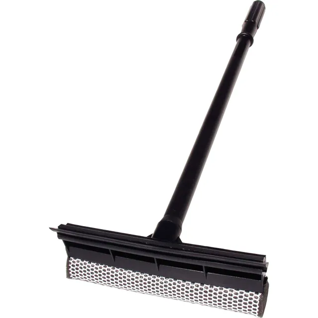 unger-professional-auto-squeegee-with-mesh-scrubber-8-inch-rubber-blade-2-in-1-c image 1