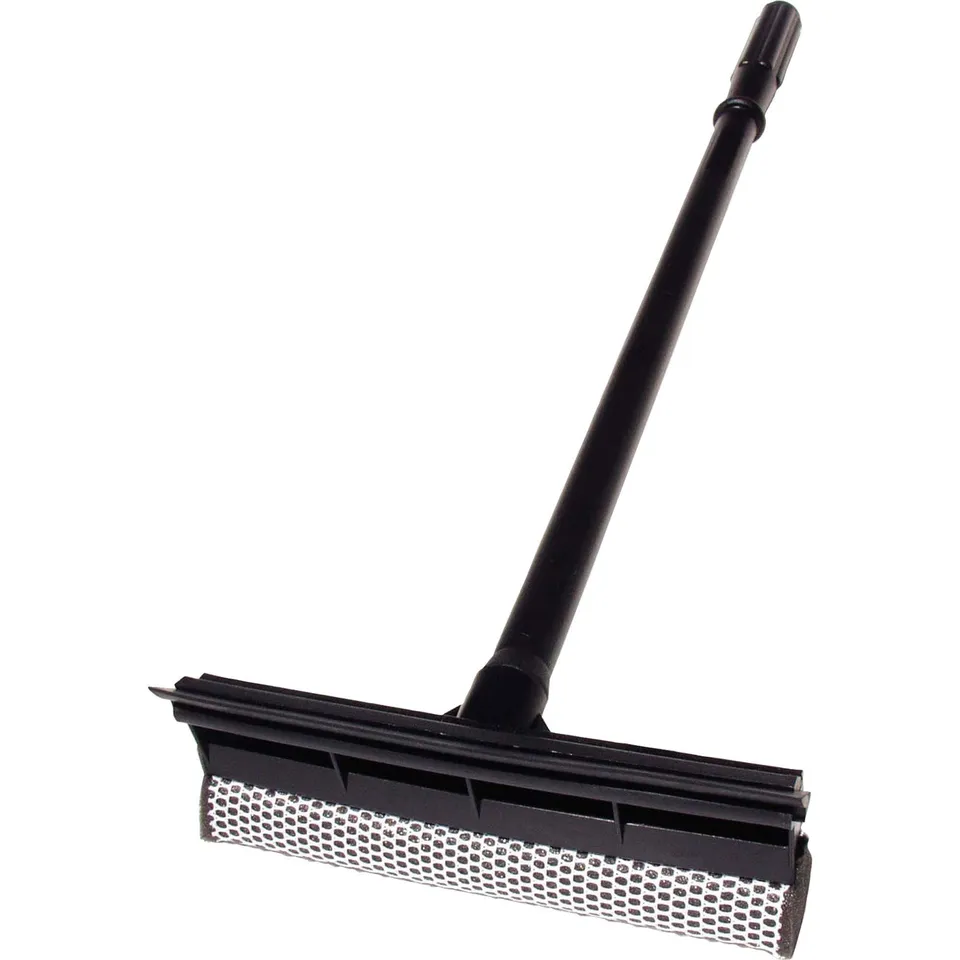 unger-professional-auto-squeegee-with-mesh-scrubber-8-inch-rubber-blade-2-in-1-c image 1