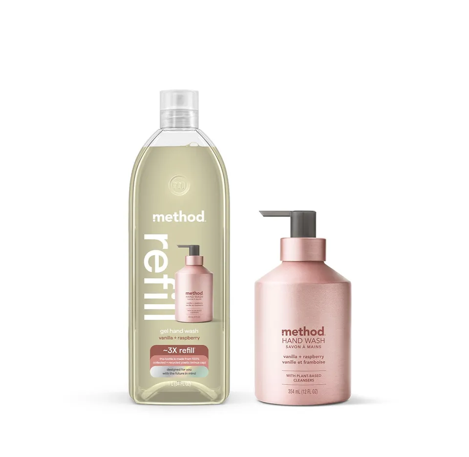 method-gel-hand-wash-starter-set-vanilla-raspberry-46-fl-oz image 1