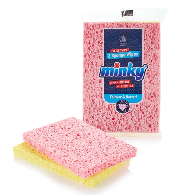 minky-super-thick-sponge-wipes-2-pack-absorbent-biodegradable-cellulose-cleaning image 1