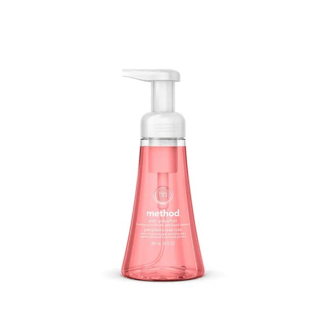 method-foaming-hand-wash-pink-grapefruit-10-fl-oz-refreshing-citrus-scent-biodeg image 1