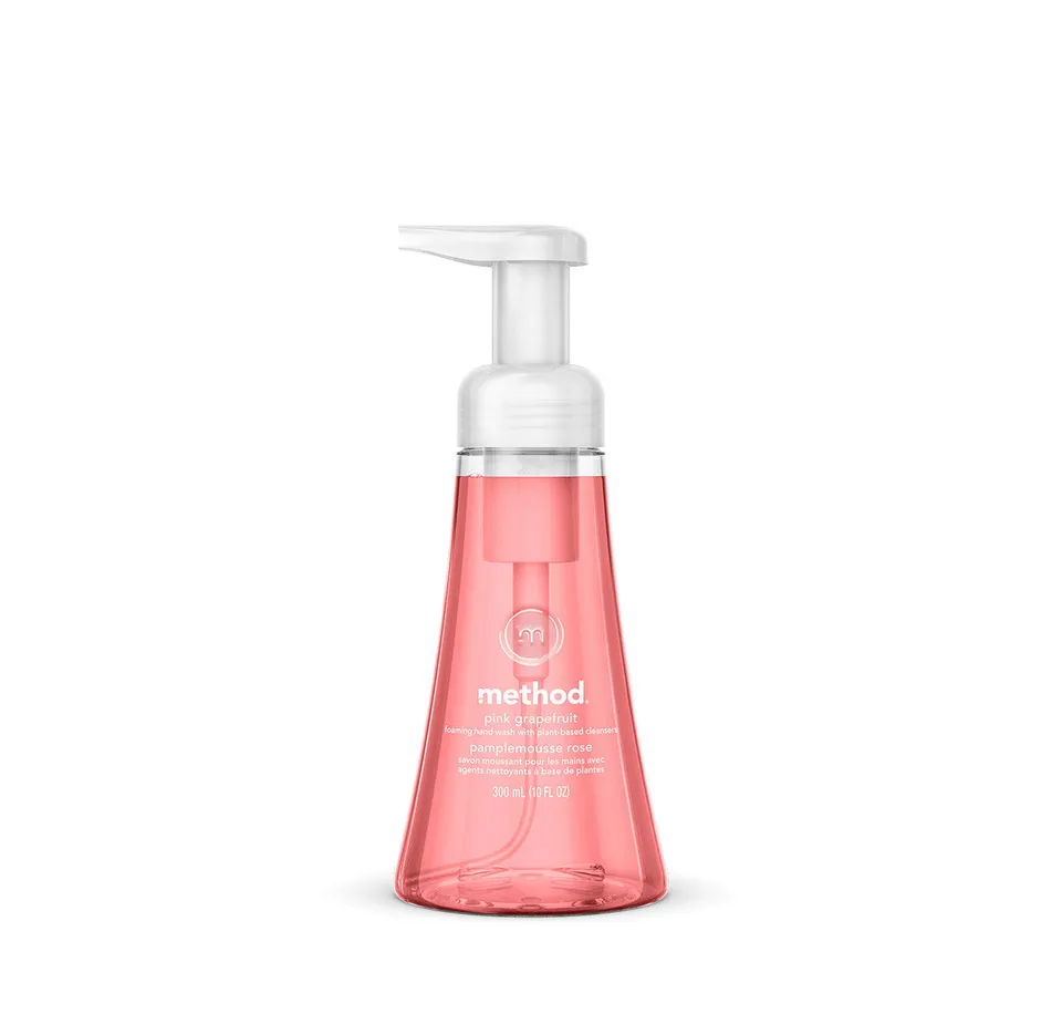 method-foaming-hand-wash-pink-grapefruit-10-fl-oz-refreshing-citrus-scent-biodeg image 1