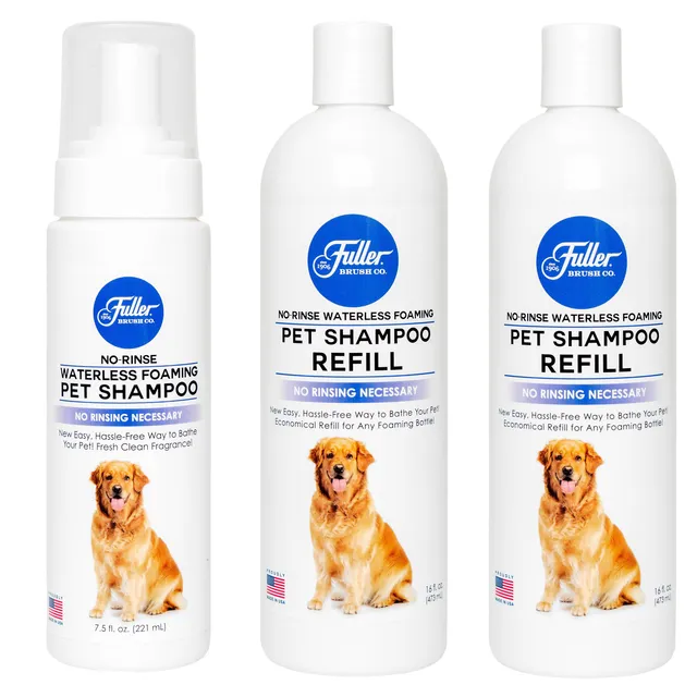 fuller-brush-waterless-no-rinse-foaming-pet-shampoo-for-dogs-cleans-conditions-m image 1