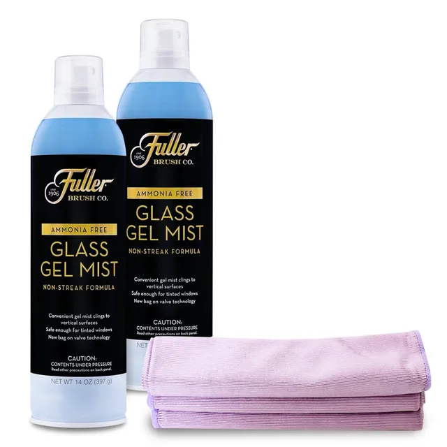 fuller-brush-glass-gel-mist-2x-with-bonus-shine-bright-microfiber-cloths image 1