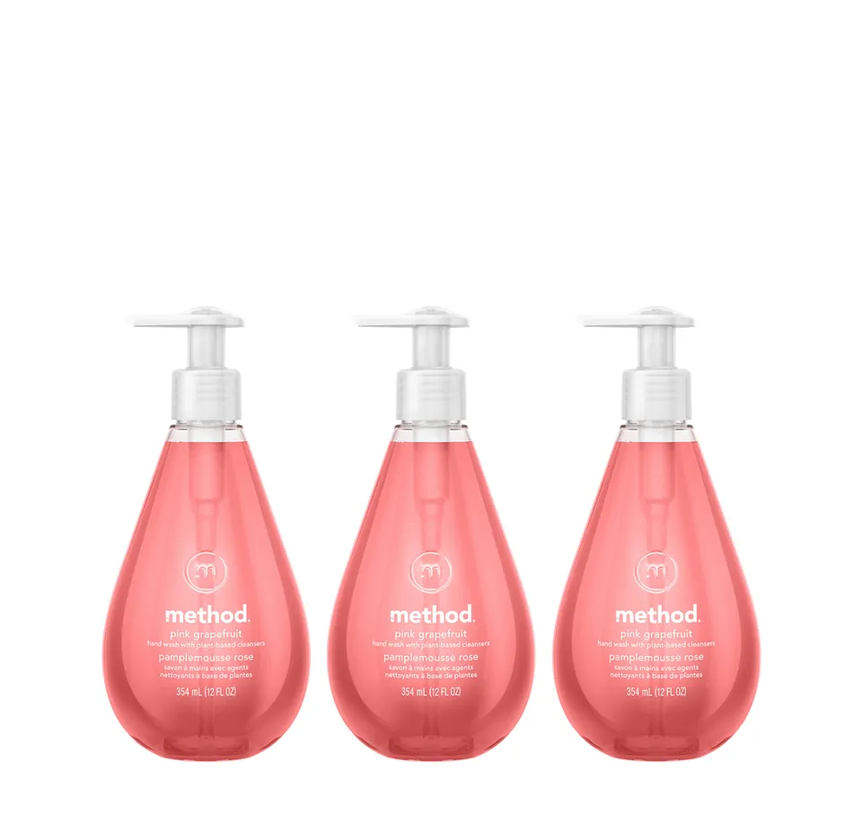 method-pink-grapefruit-gel-hand-wash-3-count-bundle-3-x-12-fl-oz-refreshing-citr image 1