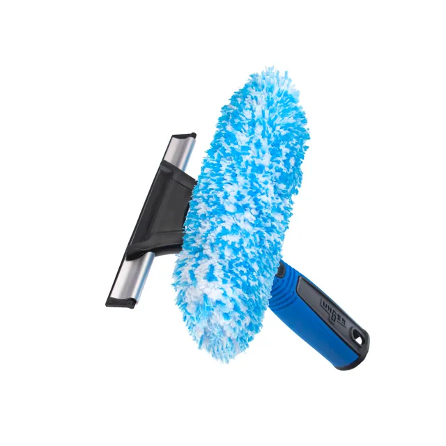 unger-professional-connect-clean-2-in-1-squeegee-and-scrubber-6-inch-stainless-s image 1