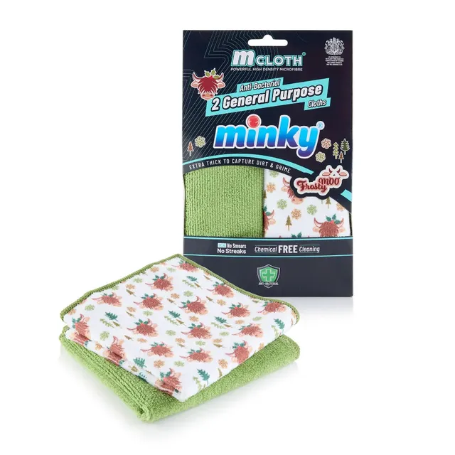 minky-mcloth-frosty-moo-microfibre-cloths-2-pack-anti-bacterial-limited-edition image 1