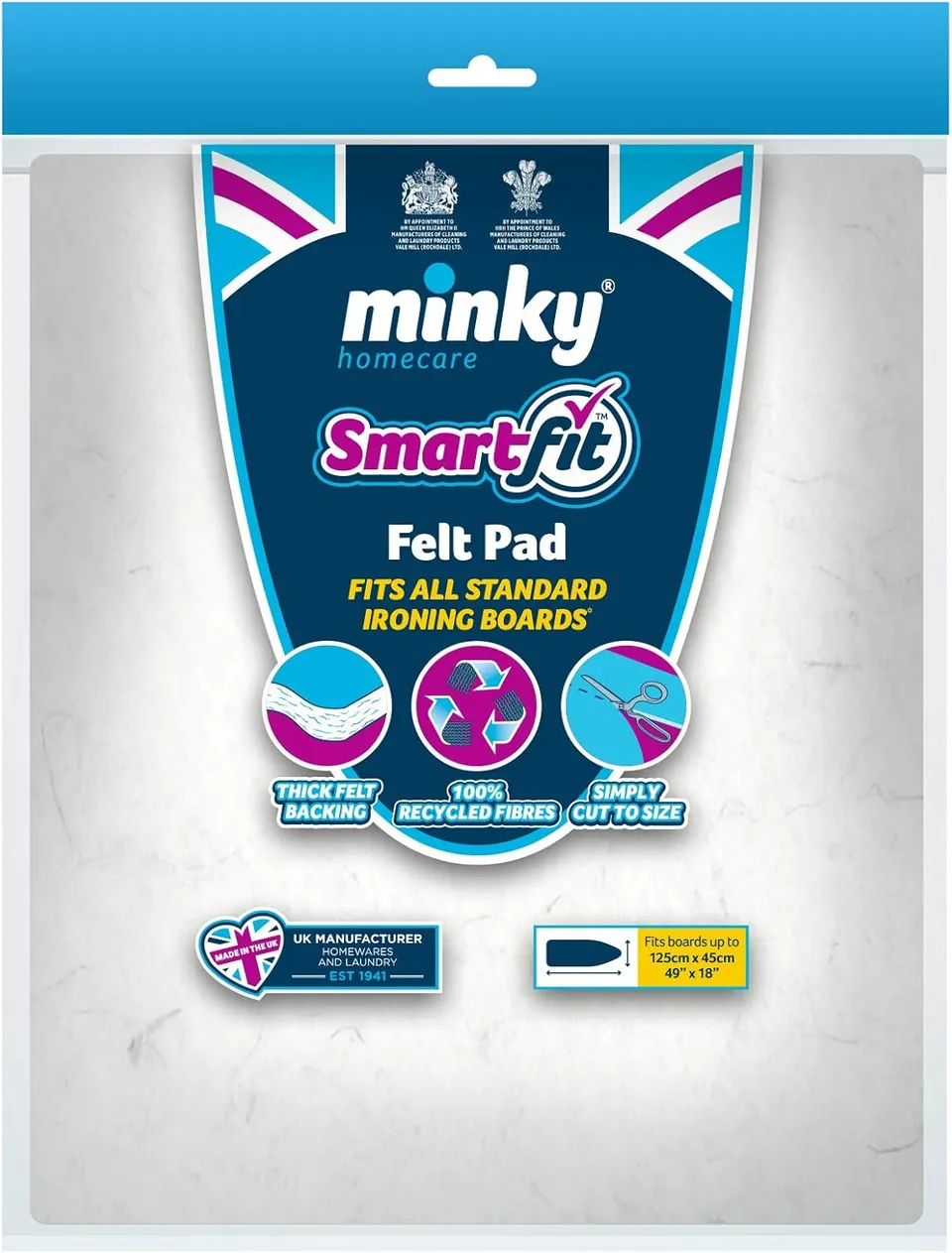 minky-smartfit-felt-pad-125-x-45-cm-ironing-board-underlay image 1