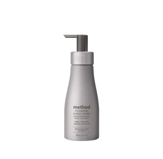 method-foaming-hand-wash-violet-lavender-10-fl-oz-recyclable-aluminum-bottle image 1