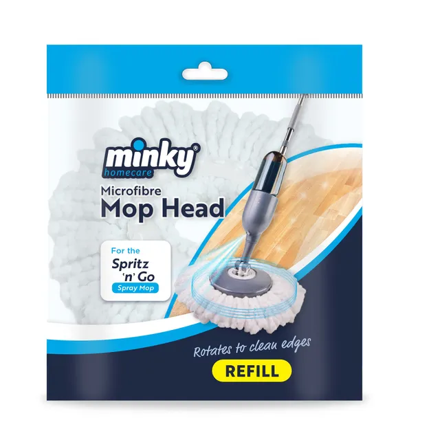 minky-spritz-n-go-mop-refill-100-microfibre-head-replacement image 1