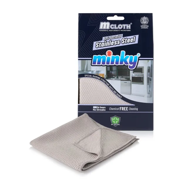 minky-mcloth-stainless-steel-cloth-anti-bacterial-chemical-free-cleaning-polishi image 1