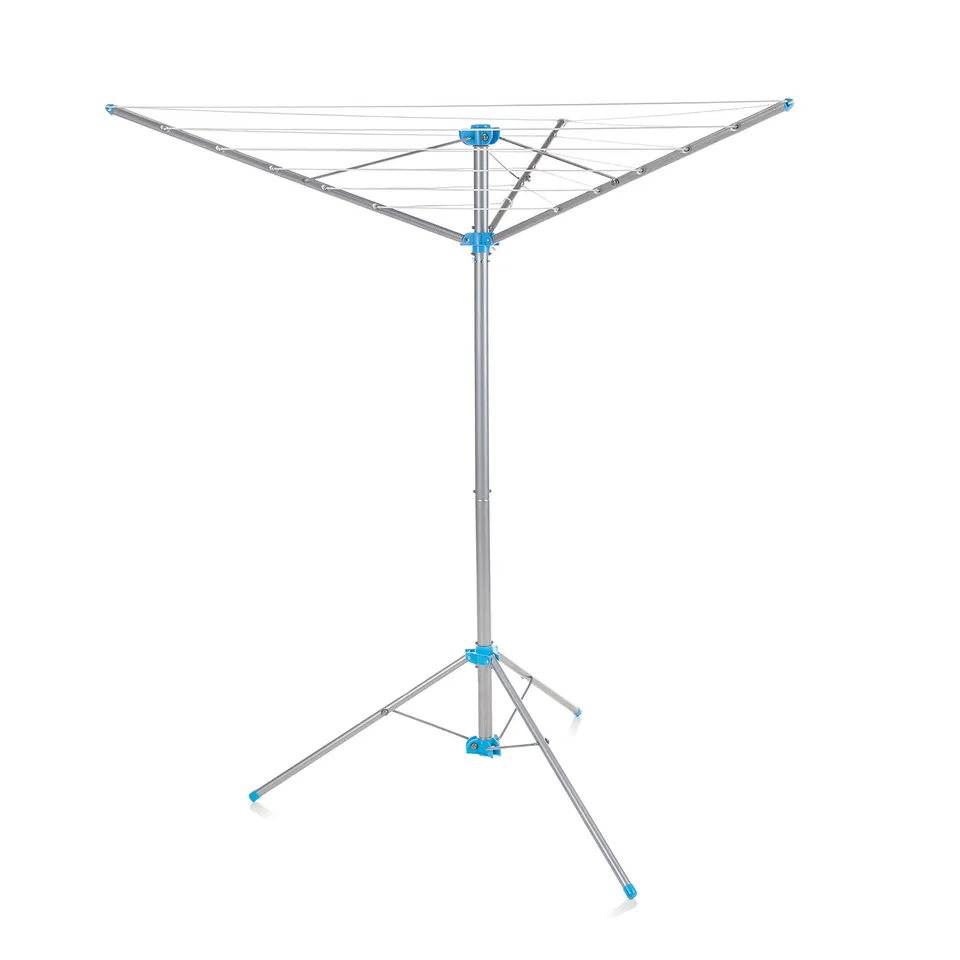 minky-portable-rotary-washing-line-15m-drying-space-free-standing-tripod-design image 1