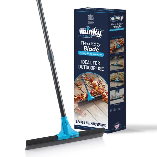 minky-flexi-edge-blade-heavy-duty-sweeper-44cm-flexible-rubber-blade-for-patios- image 1