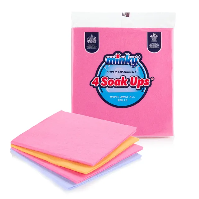 minky-brites-soak-ups-4-pack-super-absorbent-reusable-cleaning-cloths image 1