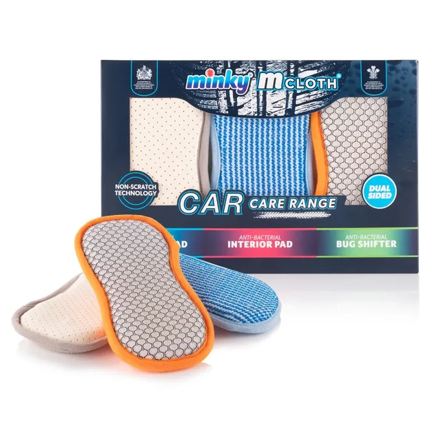 minky-mcloth-car-care-pads-3-pack-bug-shifter-interior-demister image 1