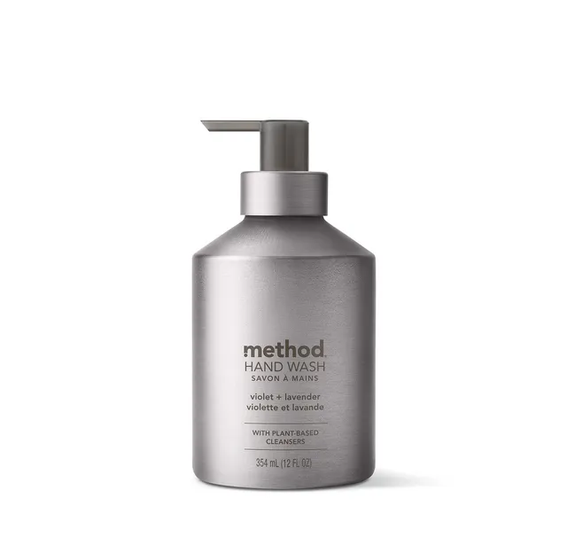 method-gel-hand-wash-violet-lavender-12-fl-oz-recyclable-aluminum-bottle image 1