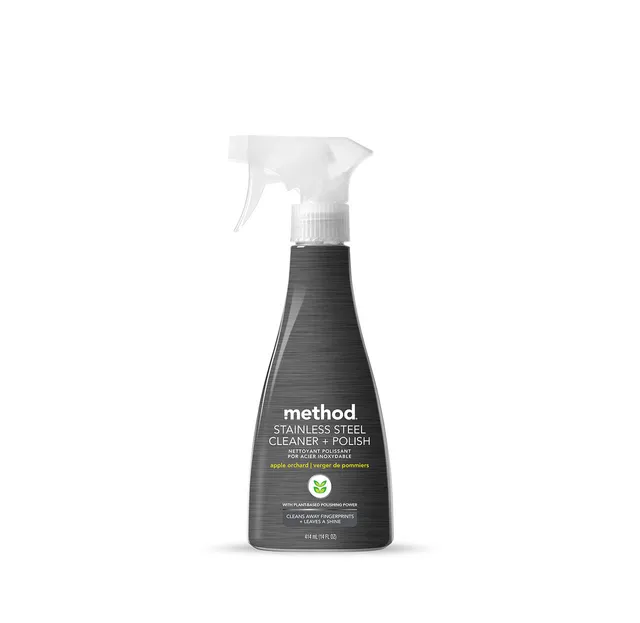 method-stainless-steel-cleaner-polish-apple-orchard-14-fl-oz image 1
