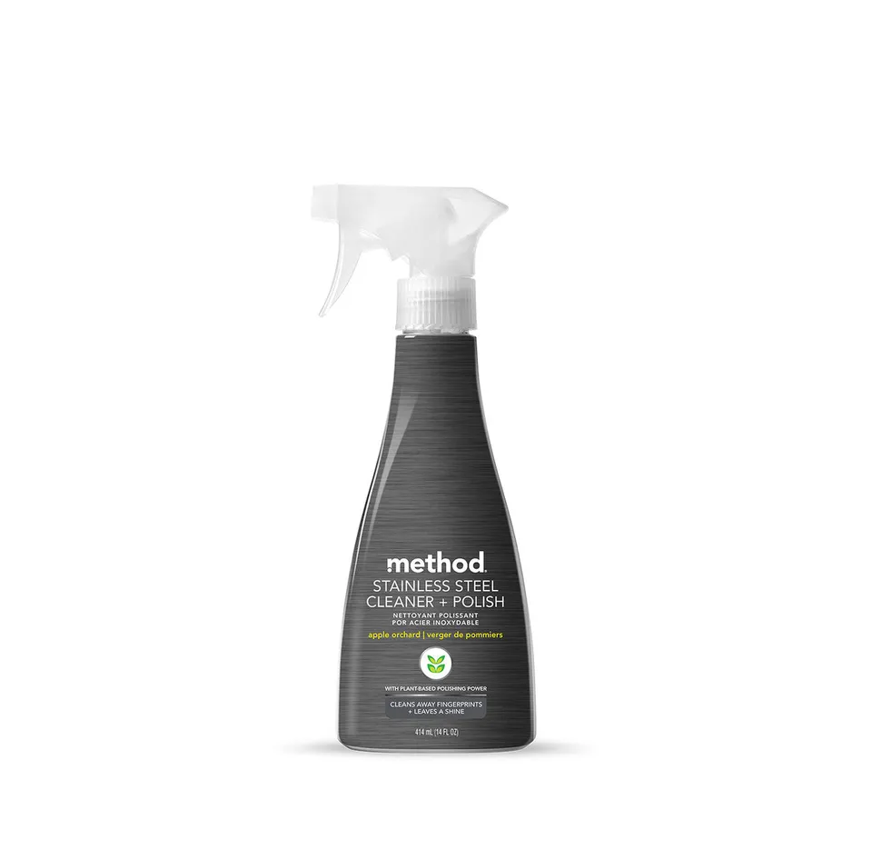 method-stainless-steel-cleaner-polish-apple-orchard-14-fl-oz image 1
