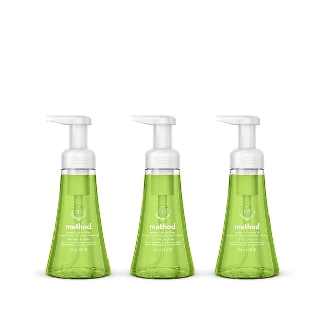 method-green-tea-aloe-foaming-hand-wash-3-count-bundle-10-oz-each image 1