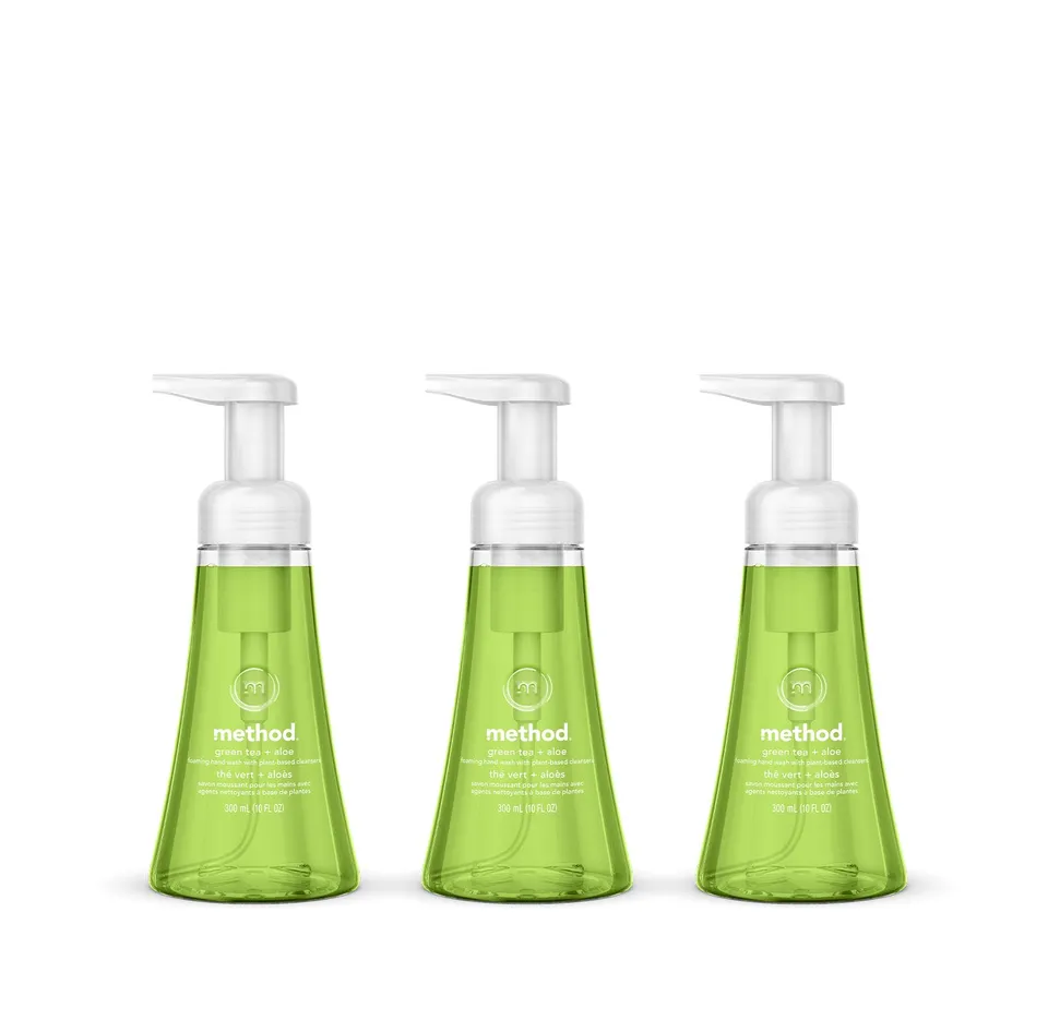 method-green-tea-aloe-foaming-hand-wash-3-count-bundle-10-oz-each image 1