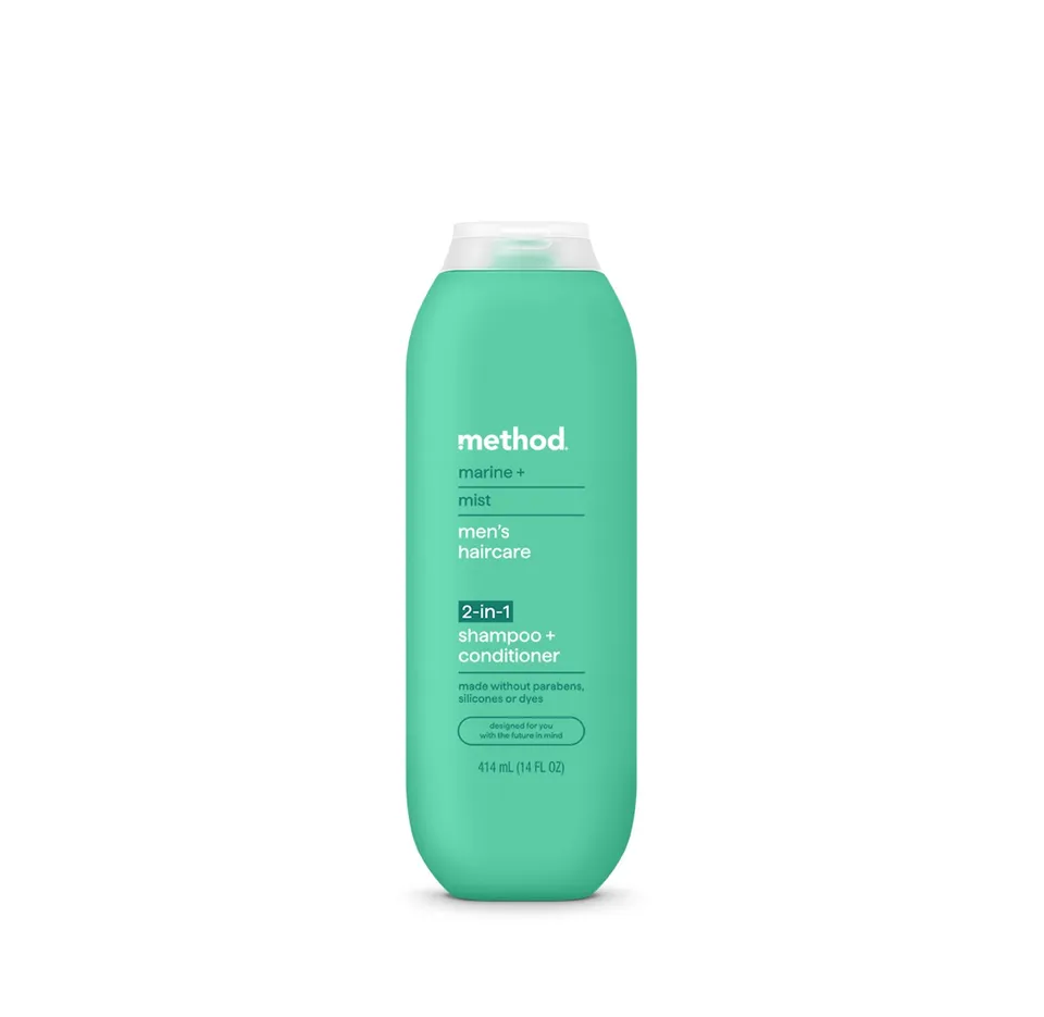 method-men-2-in-1-shampoo-conditioner-marine-mist-14-fl-oz-argan-jojoba-oils-gen image 1