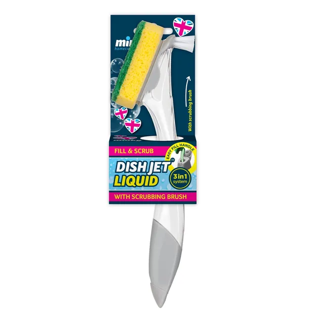minky-dishjet-liquid-heavy-duty-scouring-sponge-with-long-handle-for-cups-glasse image 1