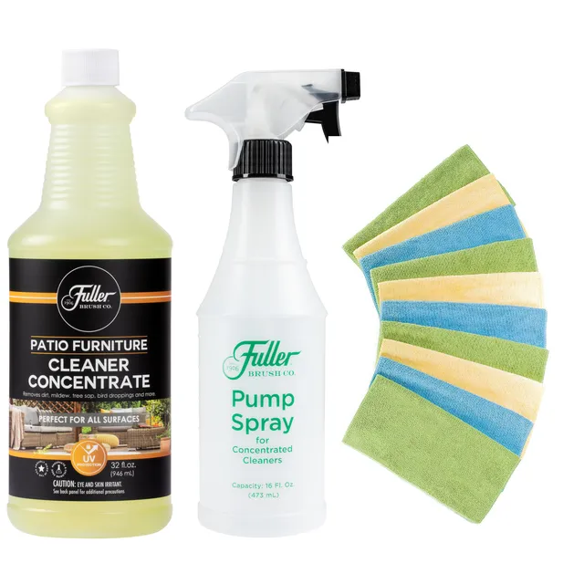 fuller-brush-patio-furniture-cleaner-kit-with-microfiber-cloths-spray-bottle image 1