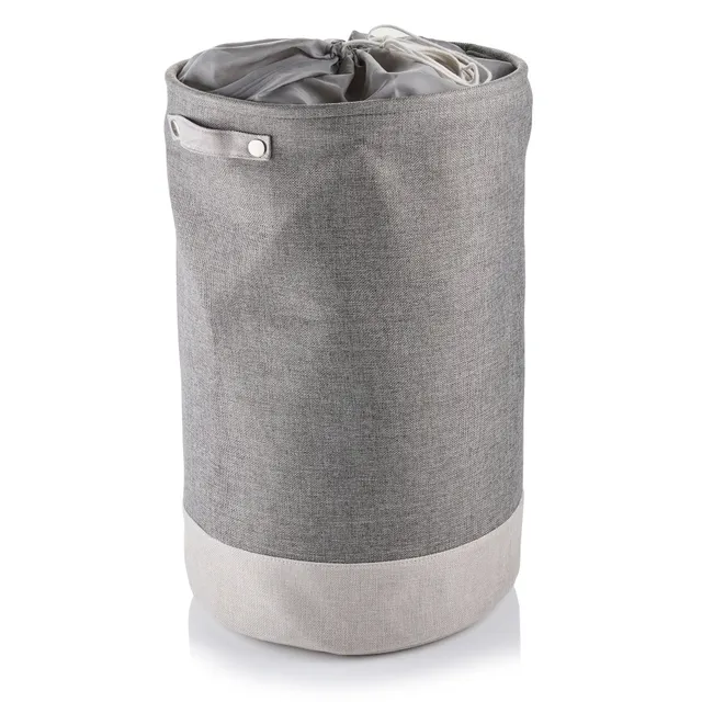 minky-86l-fabric-laundry-hamper-collapsible-storage-basket-with-drawstring image 1
