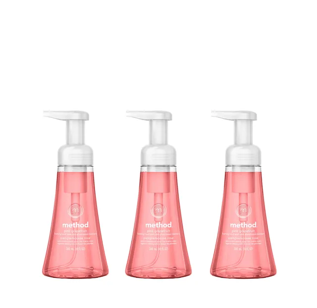 method-pink-grapefruit-foaming-hand-wash-3-count-bundle-3-x-10-oz image 1
